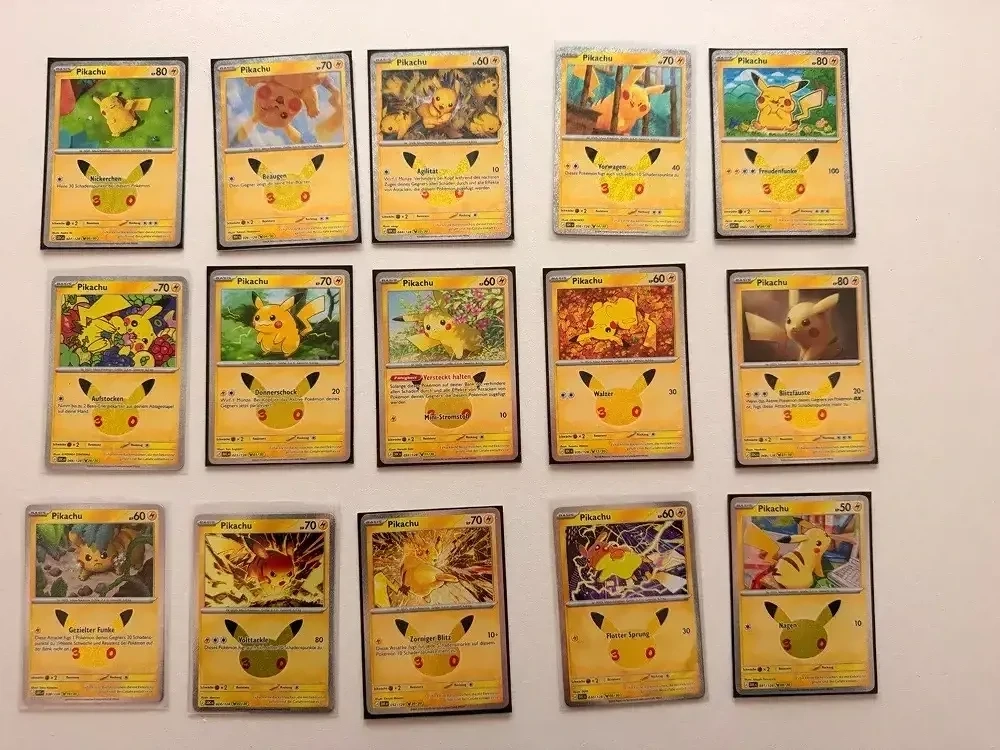 Pokemon 30 Jahre Pikachu Sammlung