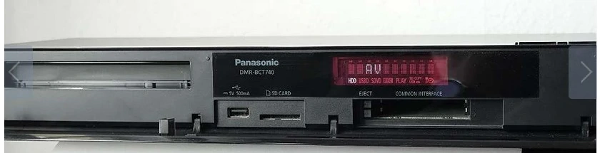 Panasonic DMR-BCT740, 500 GB, Blu-ray Recorder mit Fernbedienung 