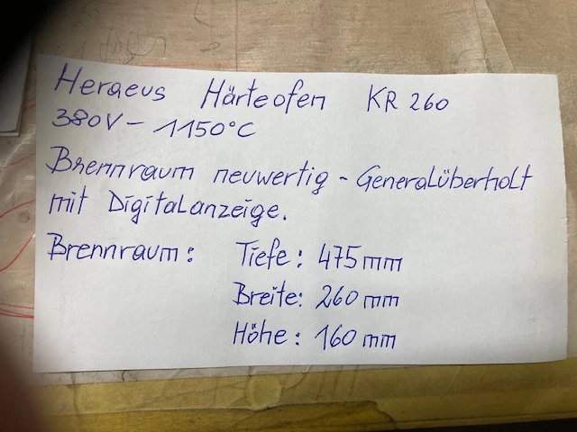 Härteofen Messermacher