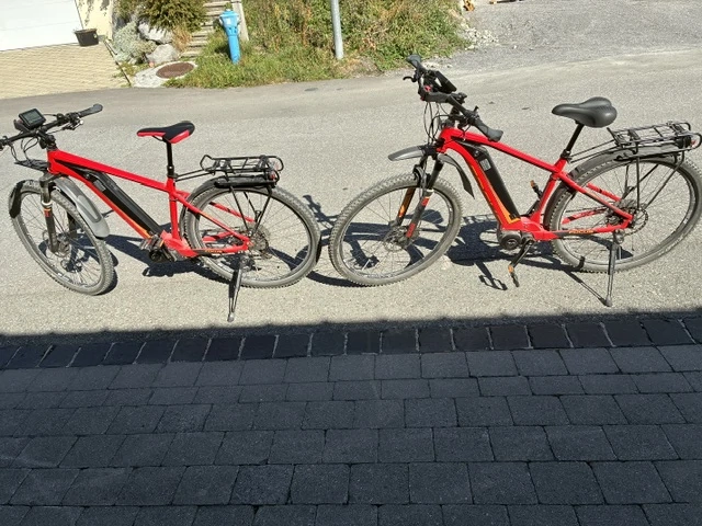 2 Aufgerüstete Mountain e-bikes