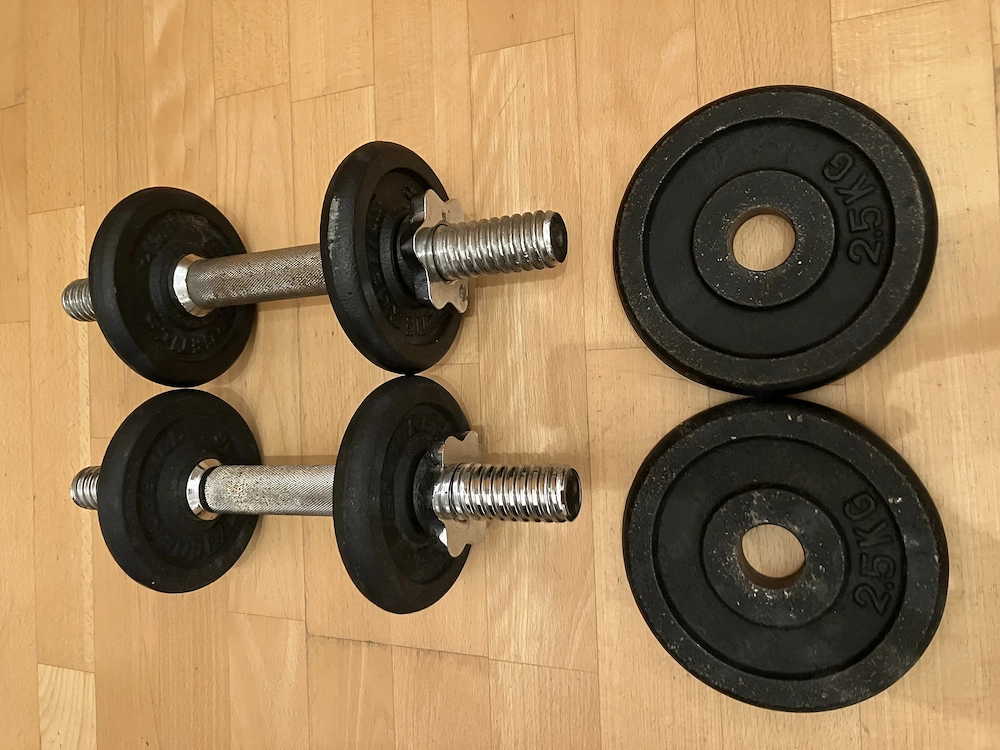 Kurzhantel Set inkl. Gewichten