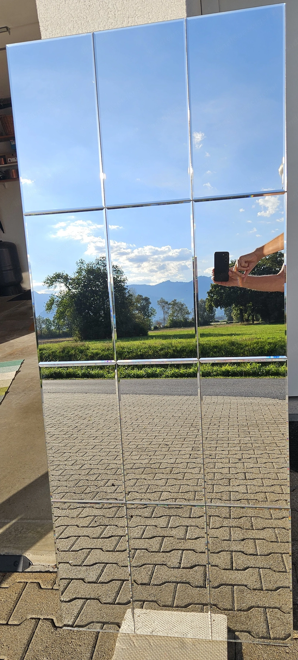 Große Spiegelwand   Spiegelpaneel   160   66 cm   12 Spiegelfliesen