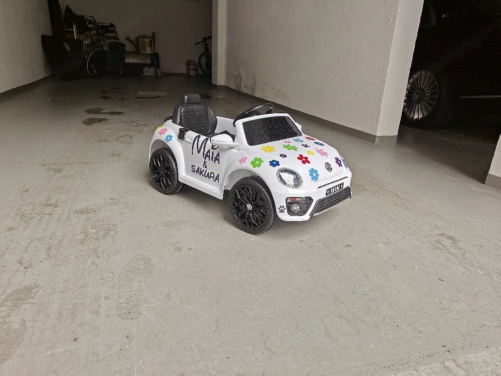 VW Beetle Kinder Elektroauto 12V mit Fernbedienung & Musik