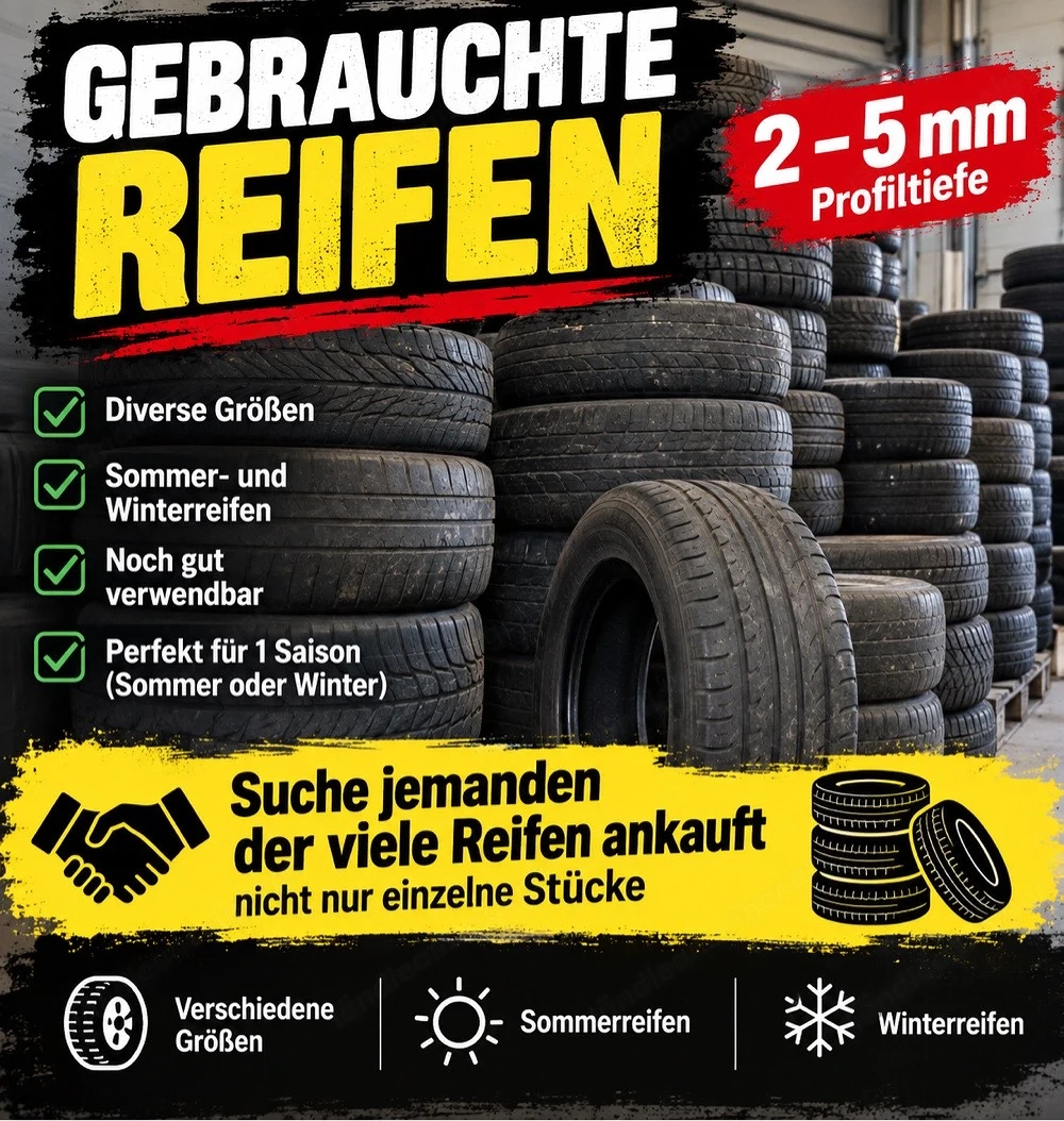 Verkaufe Wöchentlich brauchbare Reifen