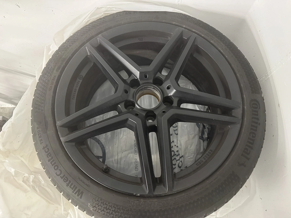 4x Mercedes C-Klasse Winterräder 18"   RIAL M10   Continental WinterContact