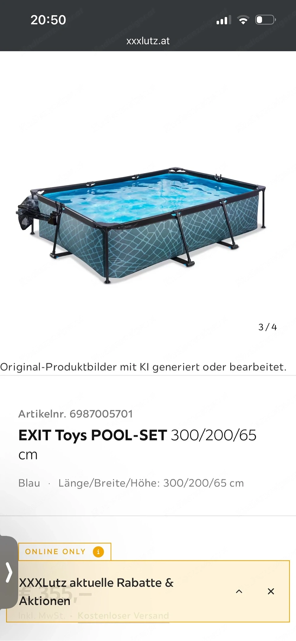 Aufstellpool in Braun