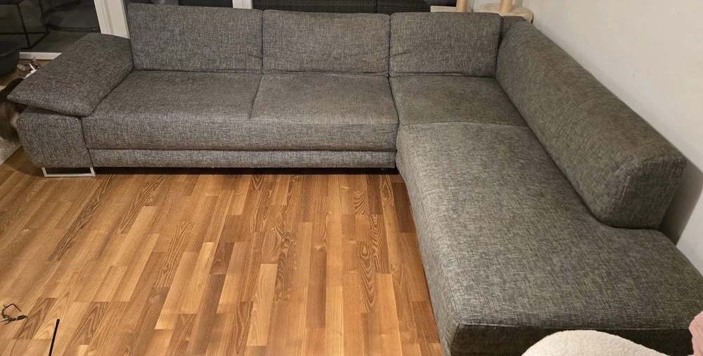 Graue Eckcouch   Wohnlandschaft   gebraucht