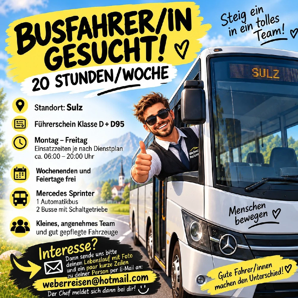 Busfahrer  in gesucht
