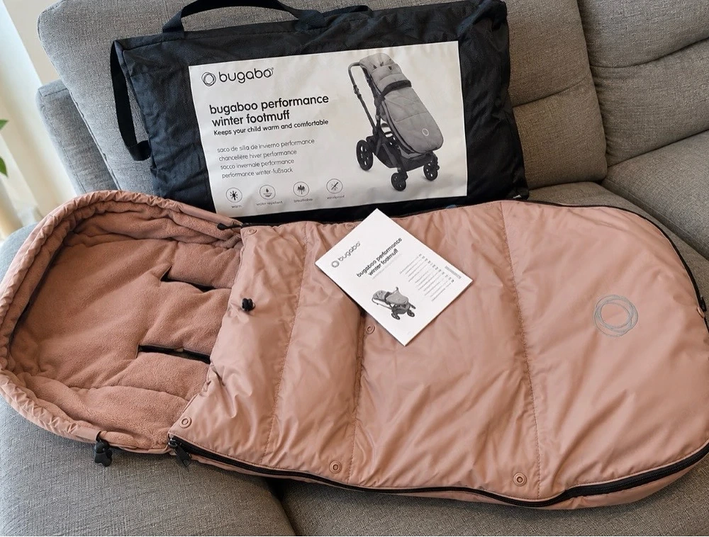 Bugaboo Performance Winterfußsack   Altrosa   mit Originaltasche