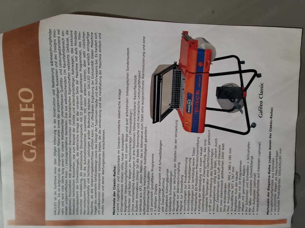 Verkaufe Folienschrumpfmaschine