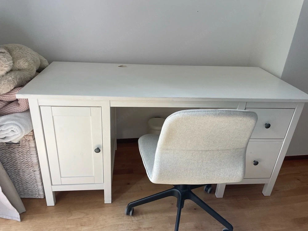 Schreibtisch weiß plus Drehsessel