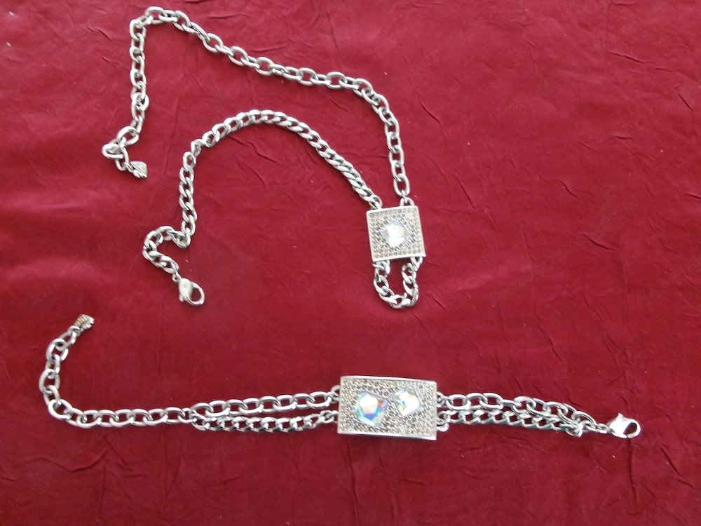 Swarovski Halsband + Armband