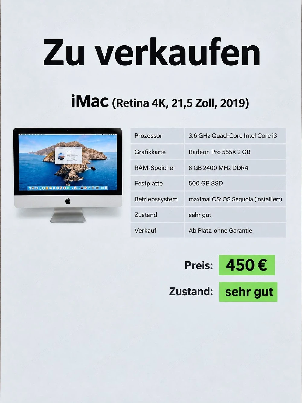 iMac (Retina 4K, 21,5 Zoll, 2019)
