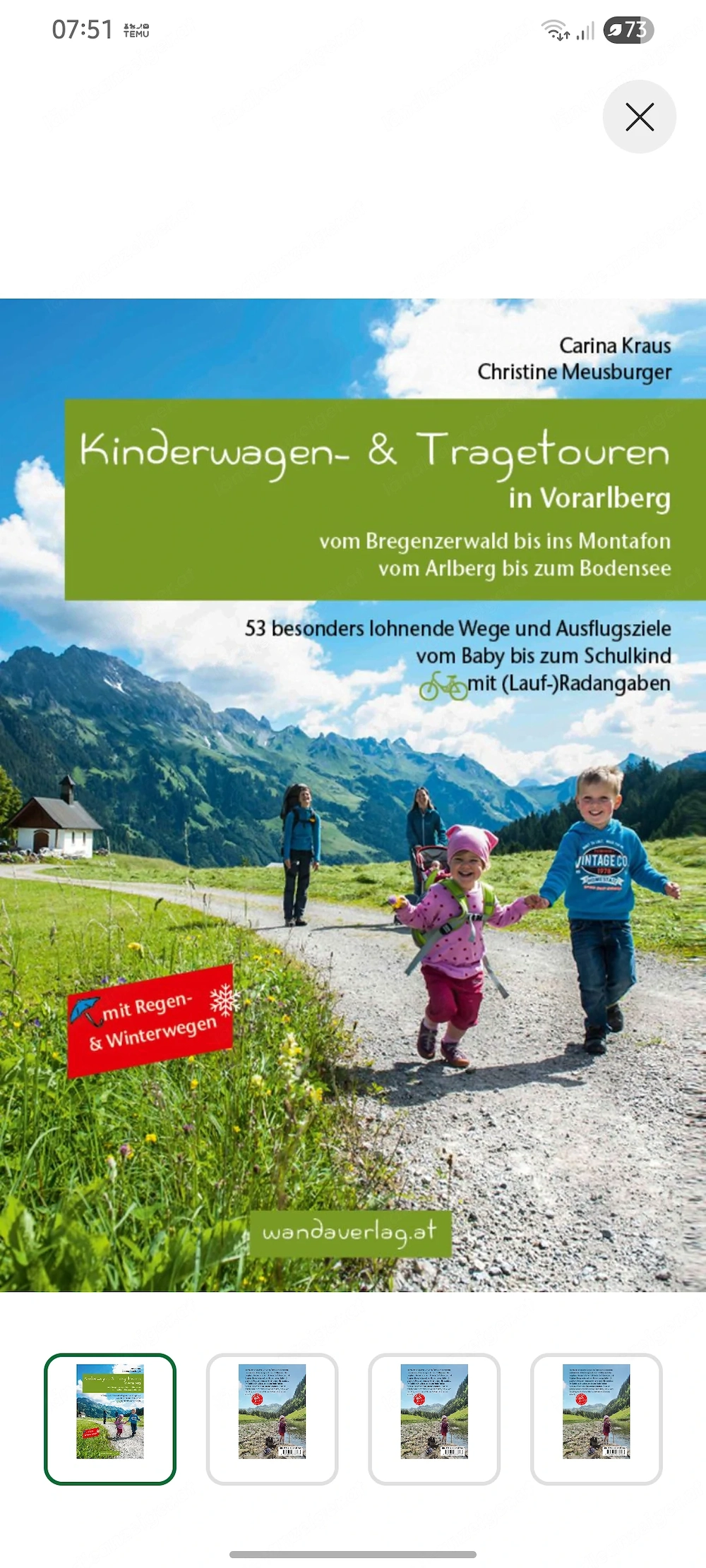 Kinderwagen- und Tragetouren in Vorarlberg 
