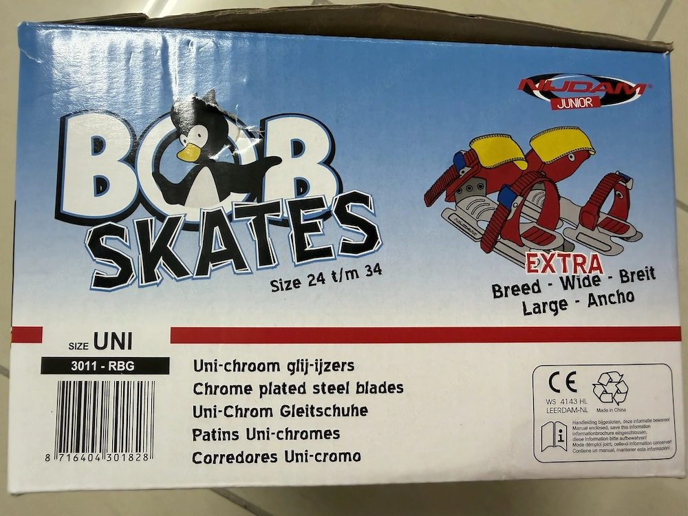 BOBSKATES  Doppelkufen für die ersten Schritte auf dem Eis