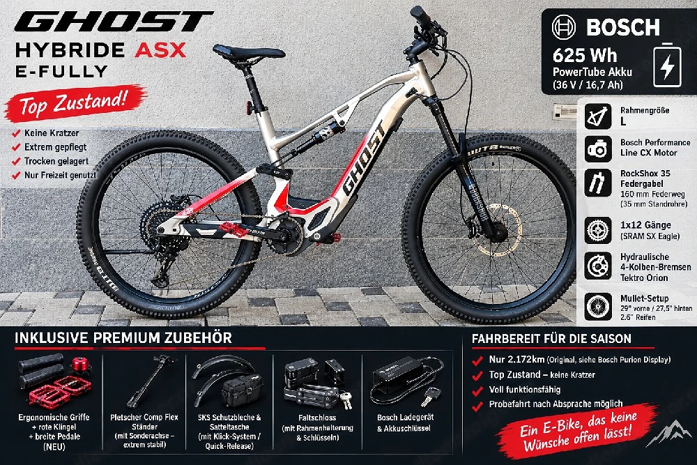 E- Bike Fully Ghost Hybride ASX