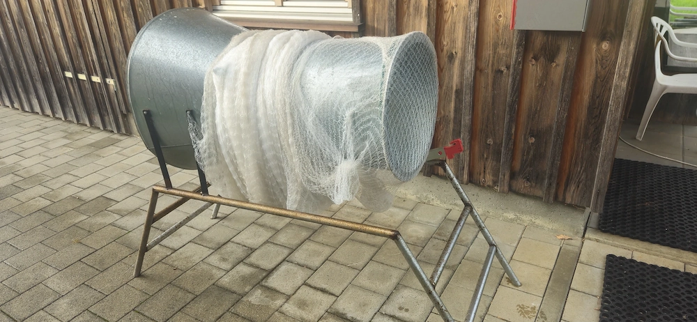 Christbaum Verpackungstrichter mit Netz
