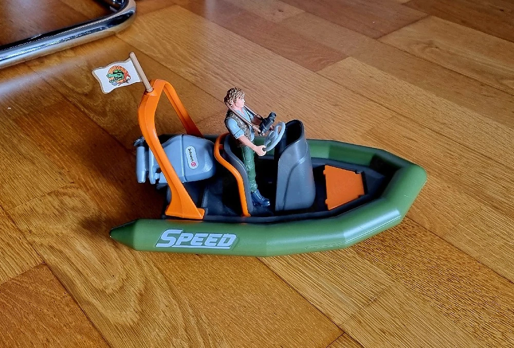 Schleich Wild Life Schlauchboot 