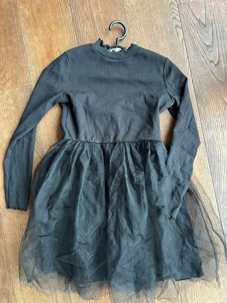 Halloween Kleid mit Tüllrock Gr.140