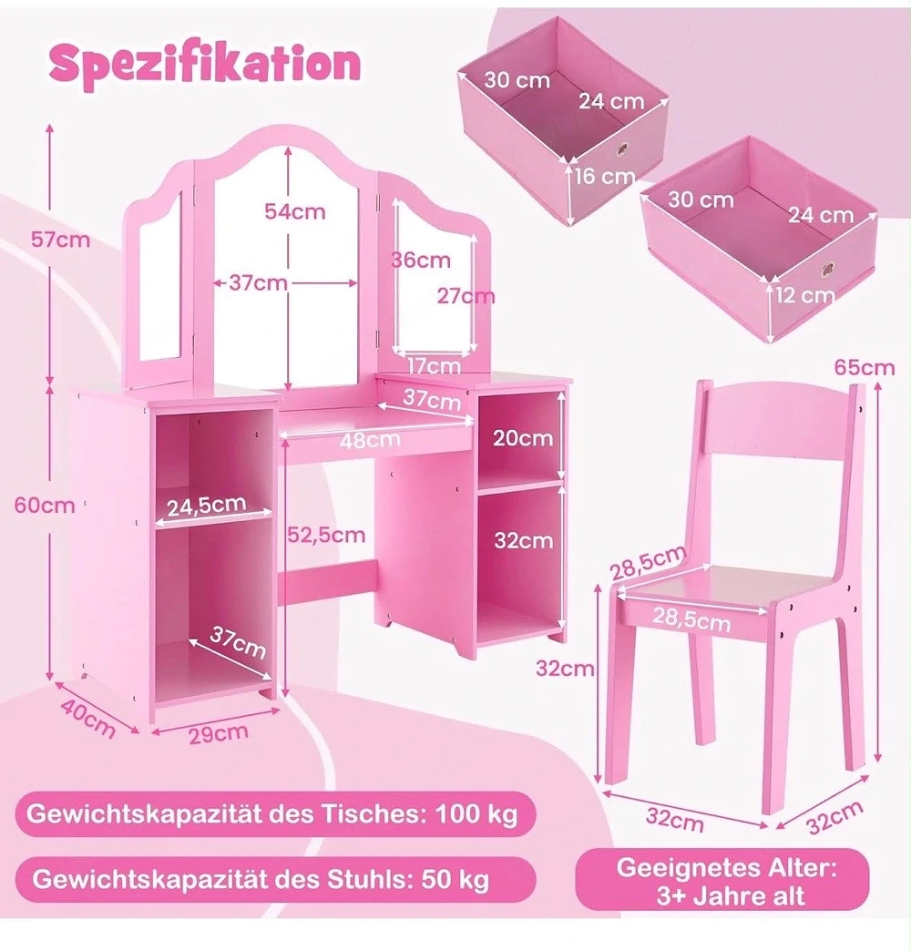 kinderscminkentisch