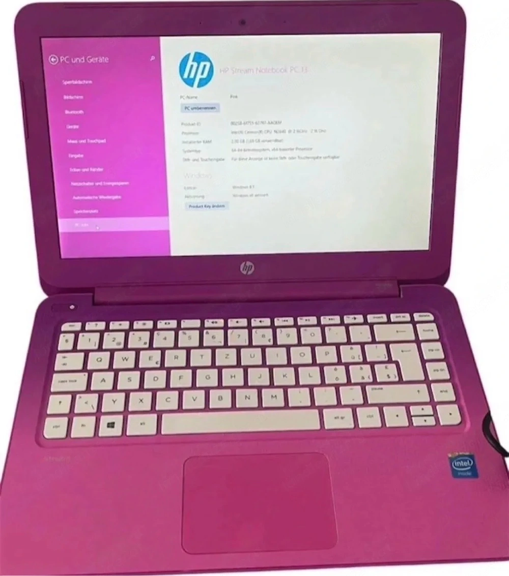 HP Stream Notebook 13 - Pink