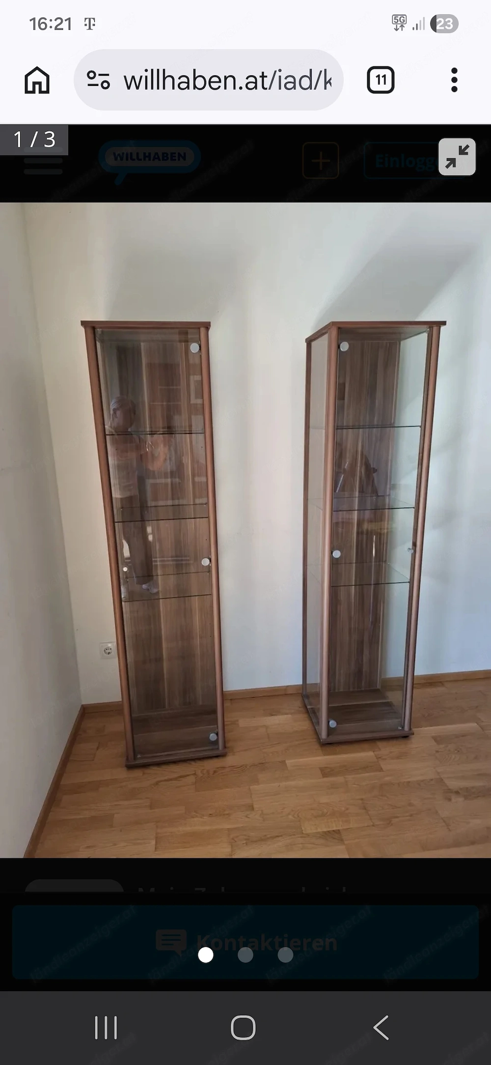 2 Glasvitrinen 
