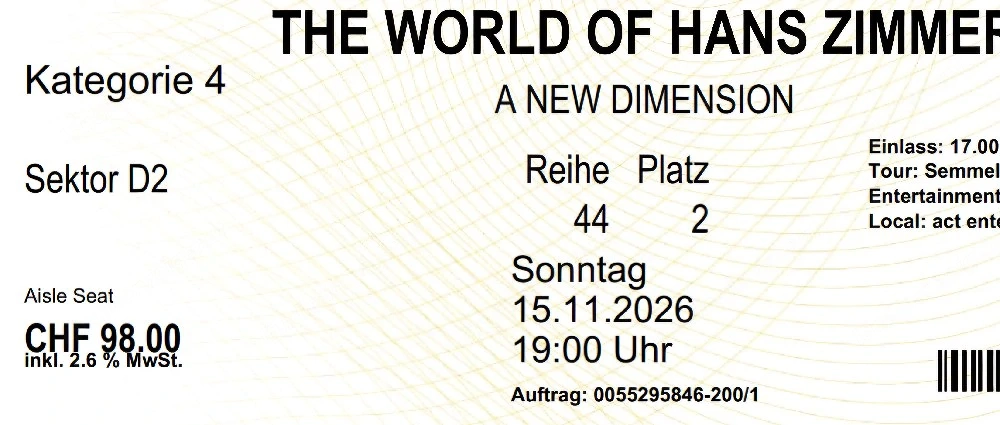 Hans Zimmer Zürich