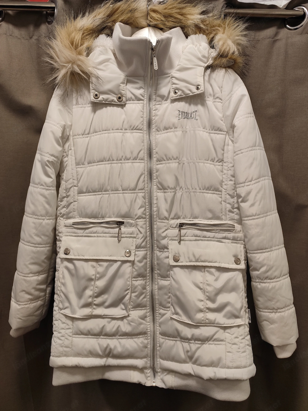 Warme Winterjacke weiß Größe 36 38