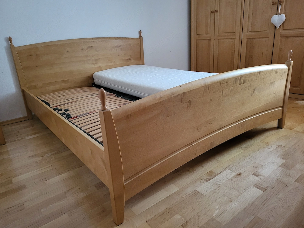 Doppelbett Massivholzbett (160x200cm)