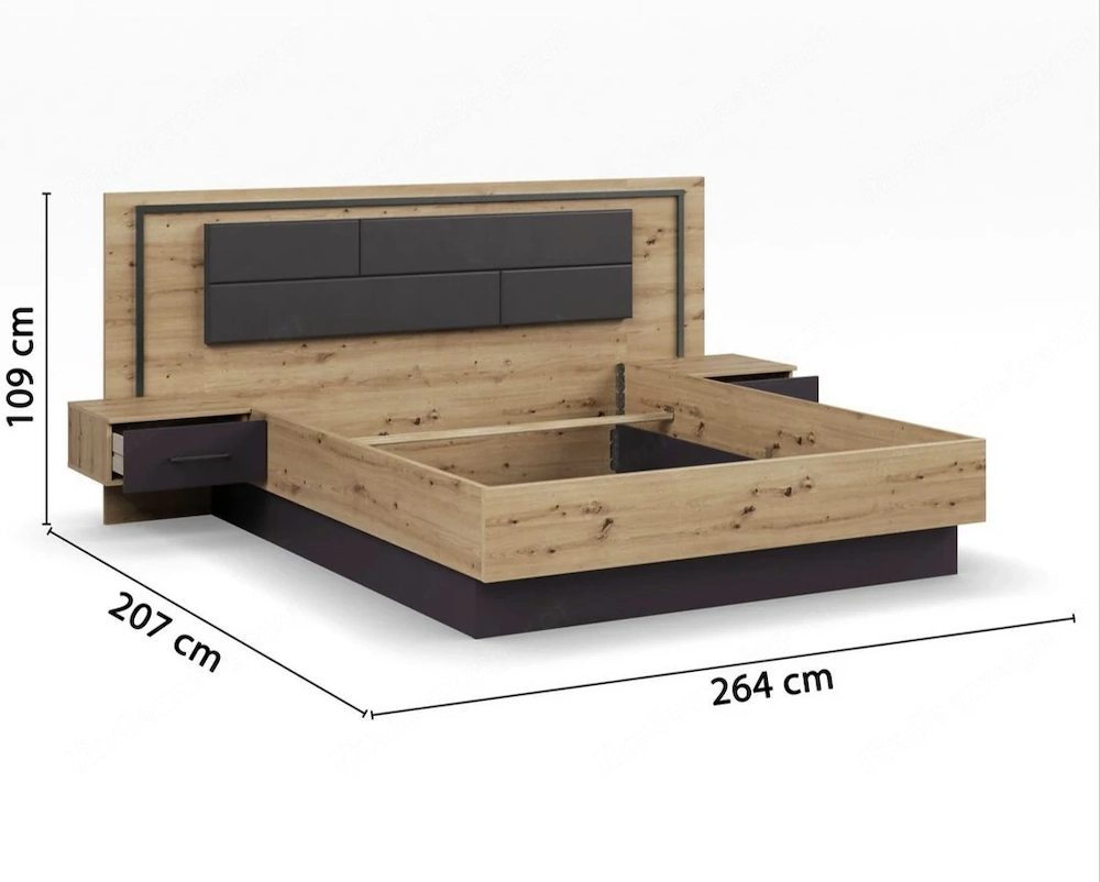 Doppelbett Bilbao nur Gestell 