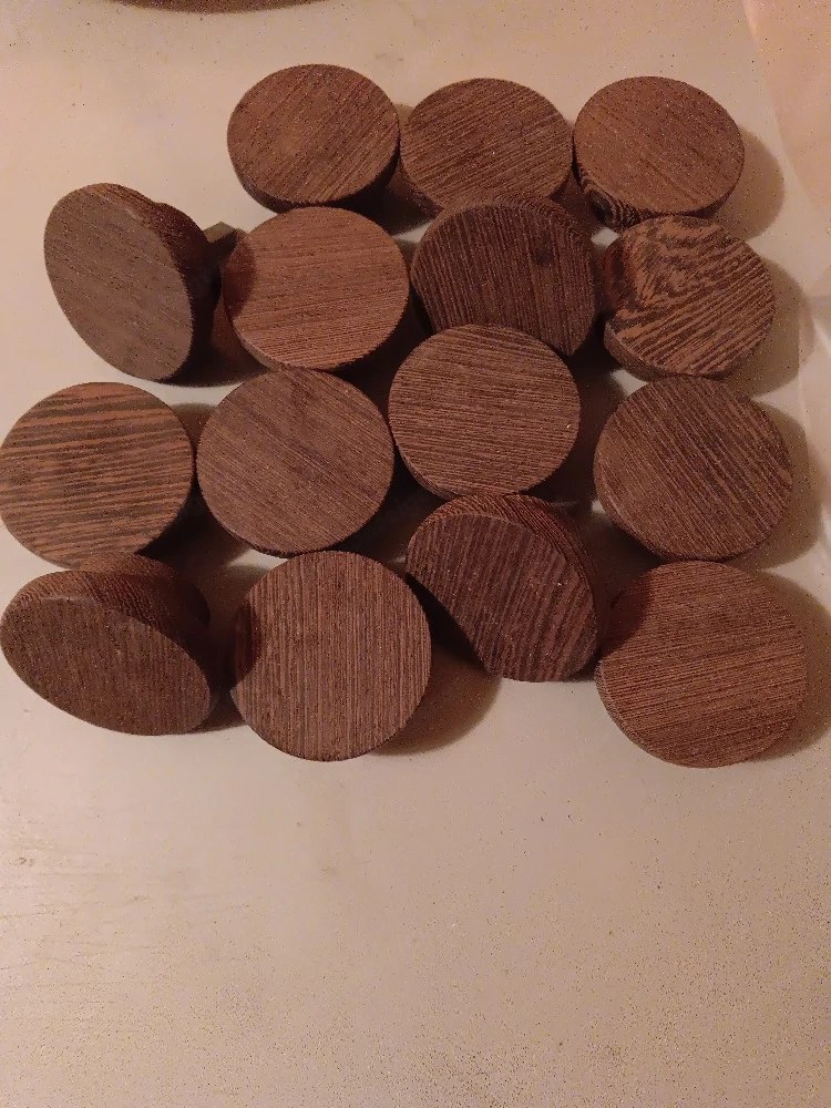 Möbelknöpfe  Handarbeit hell u.dunkel
