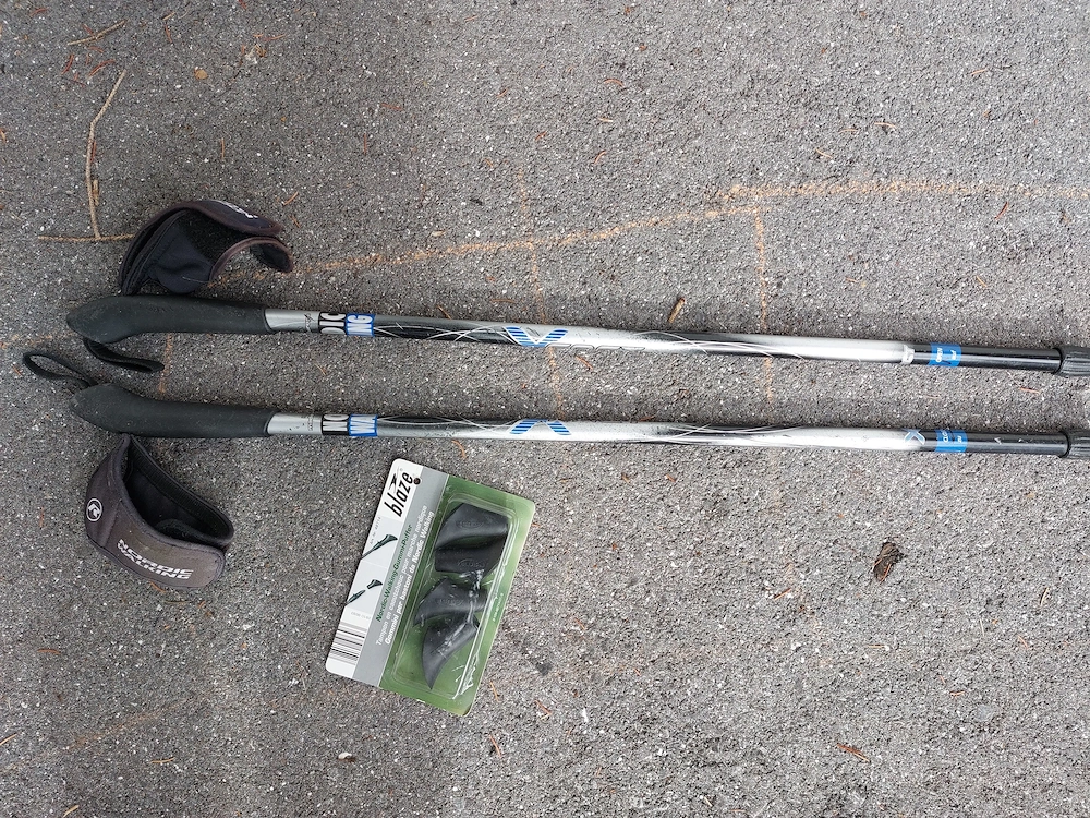 Nordic Walking Stöcke mit Gummi-Puffer