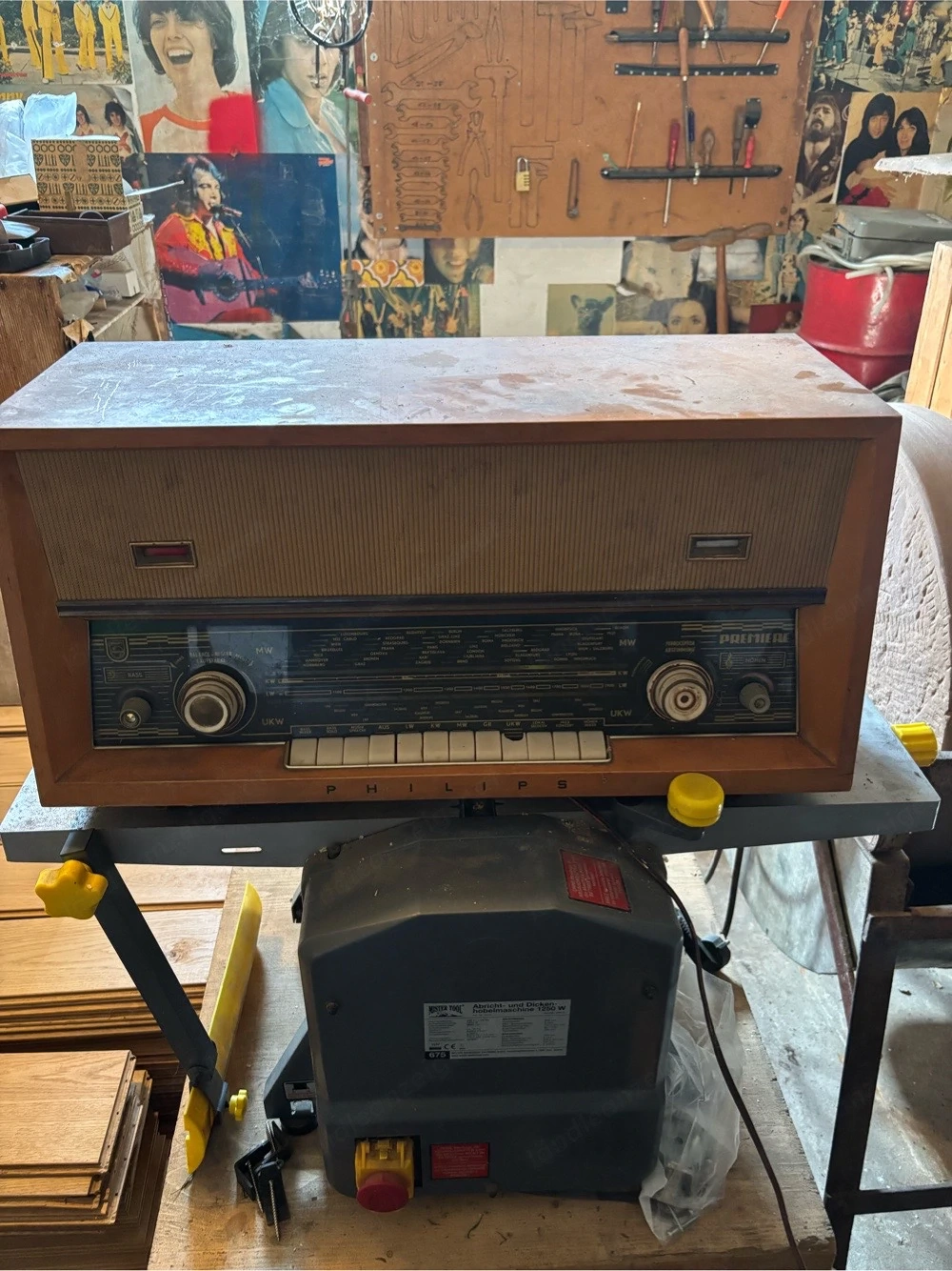 Vintage Philips Premiere Röhrenradio um 1962   Bastler   Deko