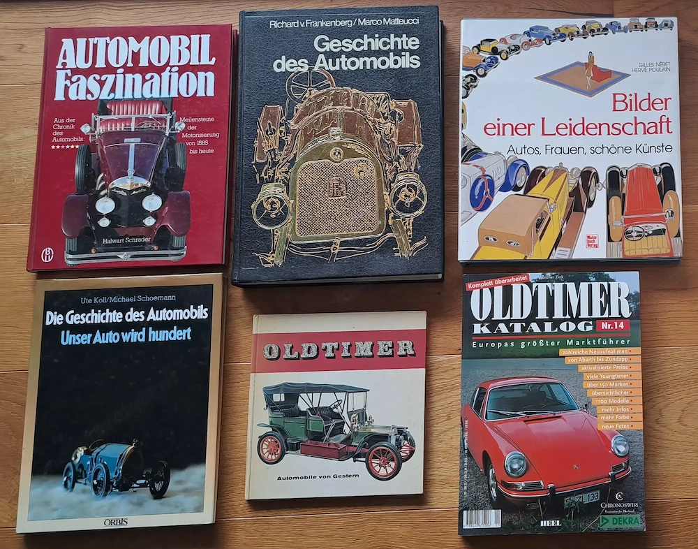 6 Oldtimer Bücher Automobil Classic Car Autobücher 