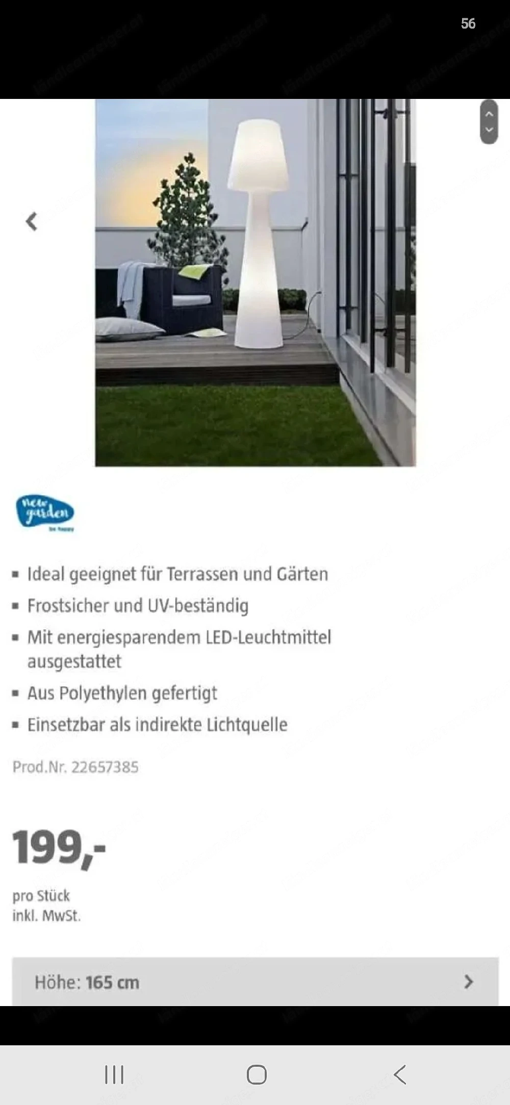 Outdoor Stehlampe
