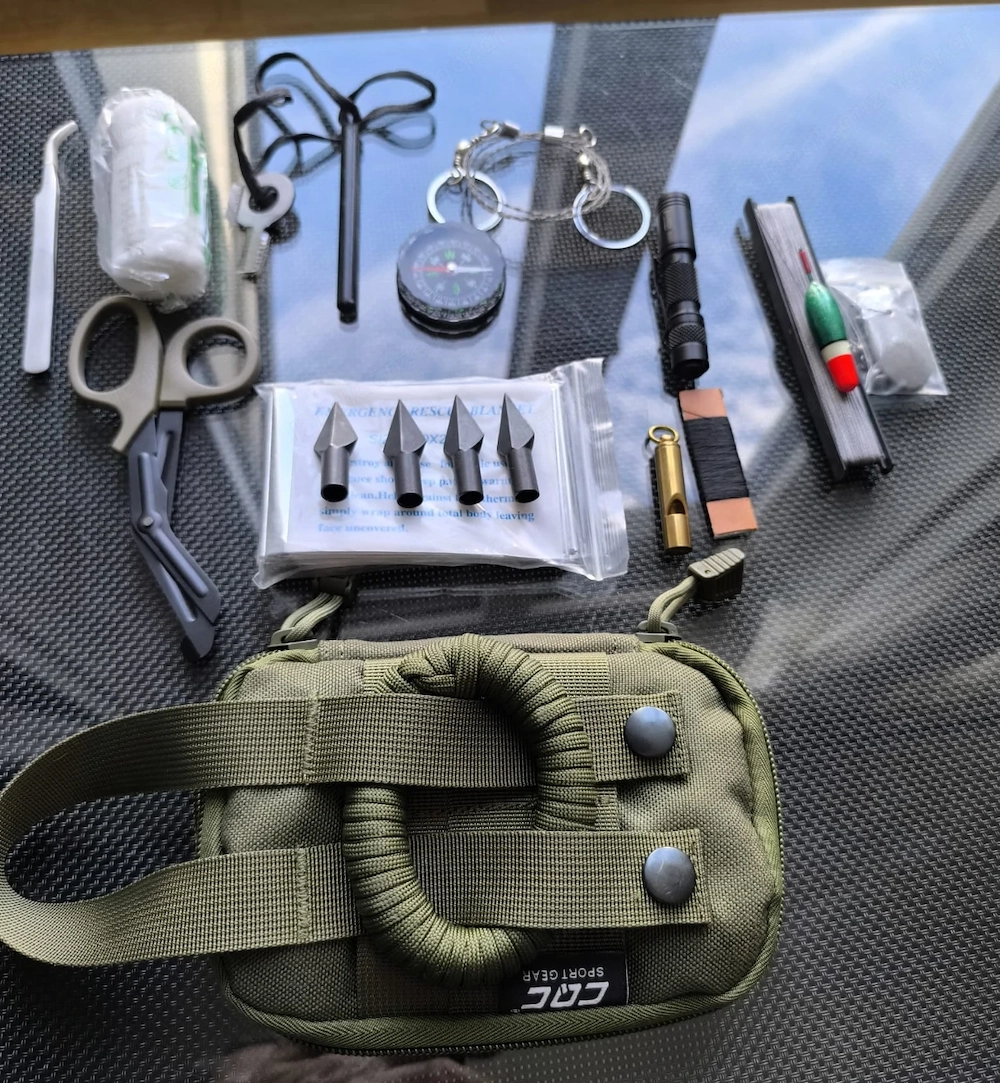 vielseitiges Survival- und Erste-Hilfe-Set 