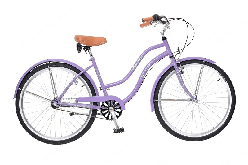 Stylischer Neuzer California Cruiser Damenrad   26 Zoll Lila Retro-Fahrrad