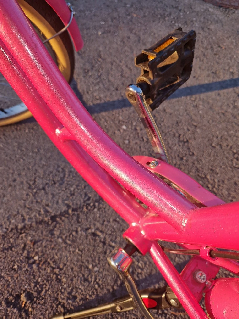 Pinkes Retro Fahrrad 24zoll