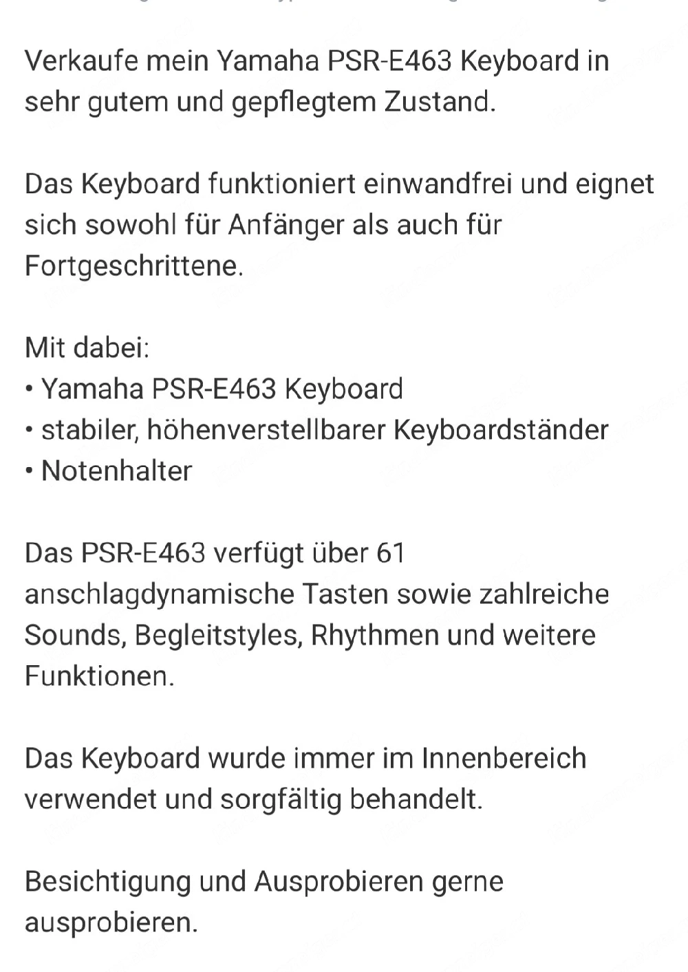 Keyboard Yamaha