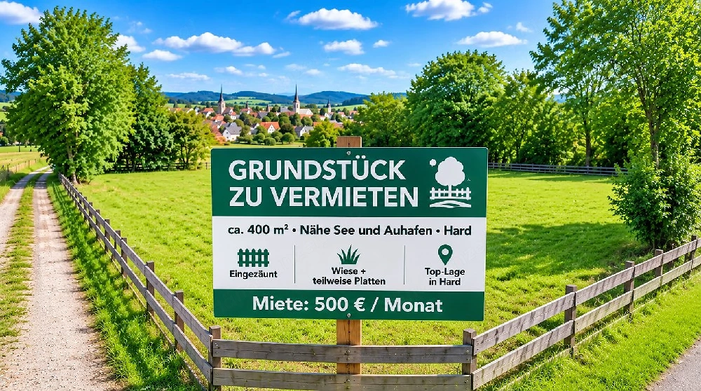 Grundstück in Hard zu vermieten   ca. 400 m 