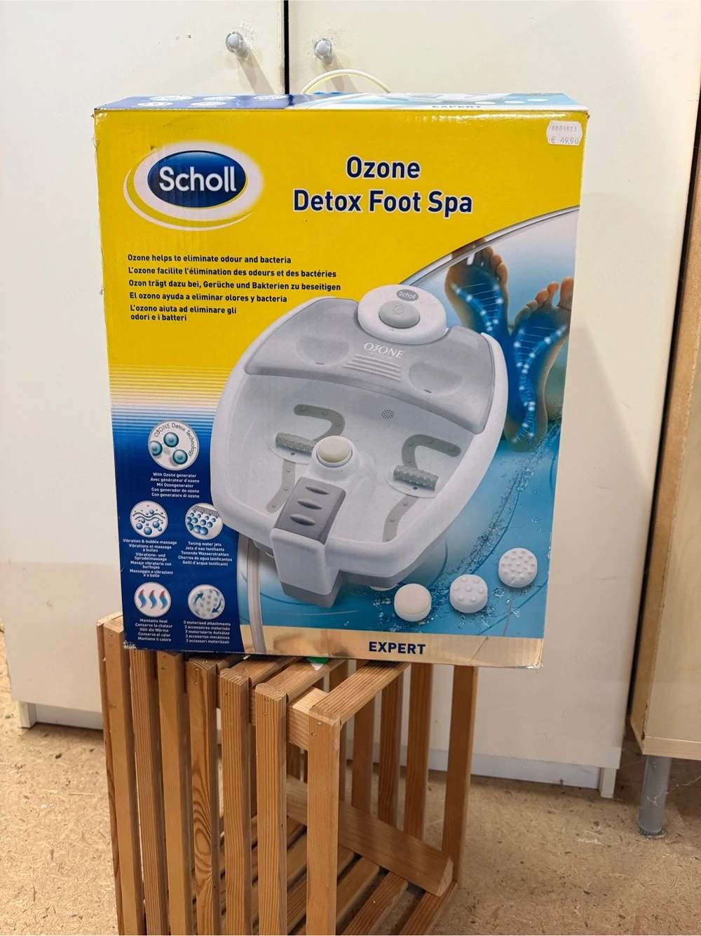 Scholl Ozone Detox Foot Spa - Fußsprudelbad mit Massagefunktion