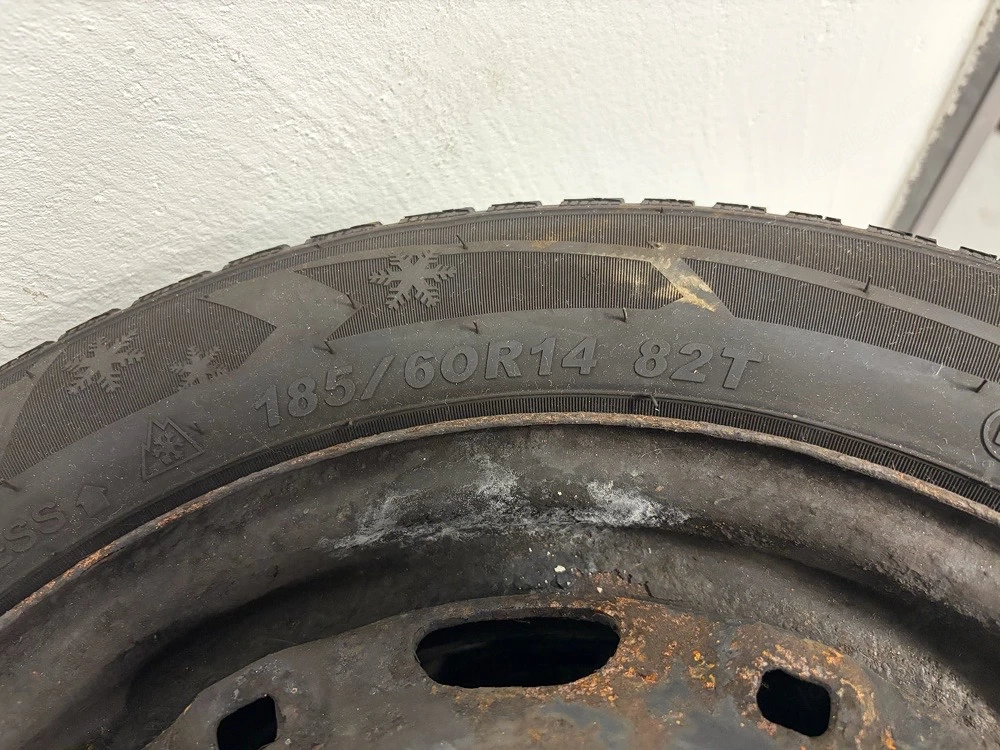 4x Winterräder Sailun 185 60 R14 82T auf Stahlfelgen