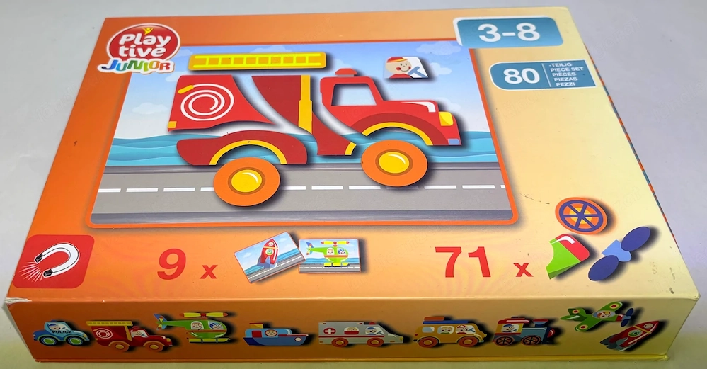 Playtive Junior Magnet-Puzzle 80-teilig