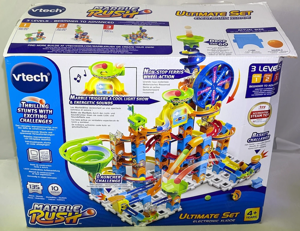 VTech Marble Rush Ultimate XL100E - 135-teilige Murmelbahn