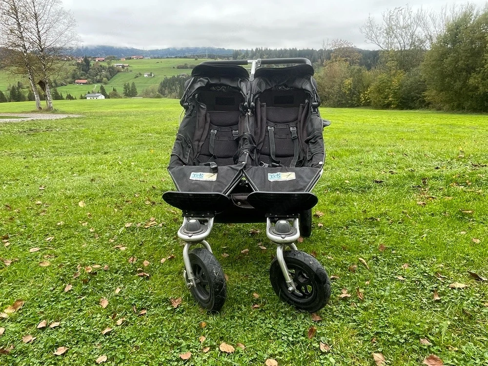 TFK Zwillingskinderwagen   Geschwisterwagen inkl. 2 Babywannen & Regenverdeck