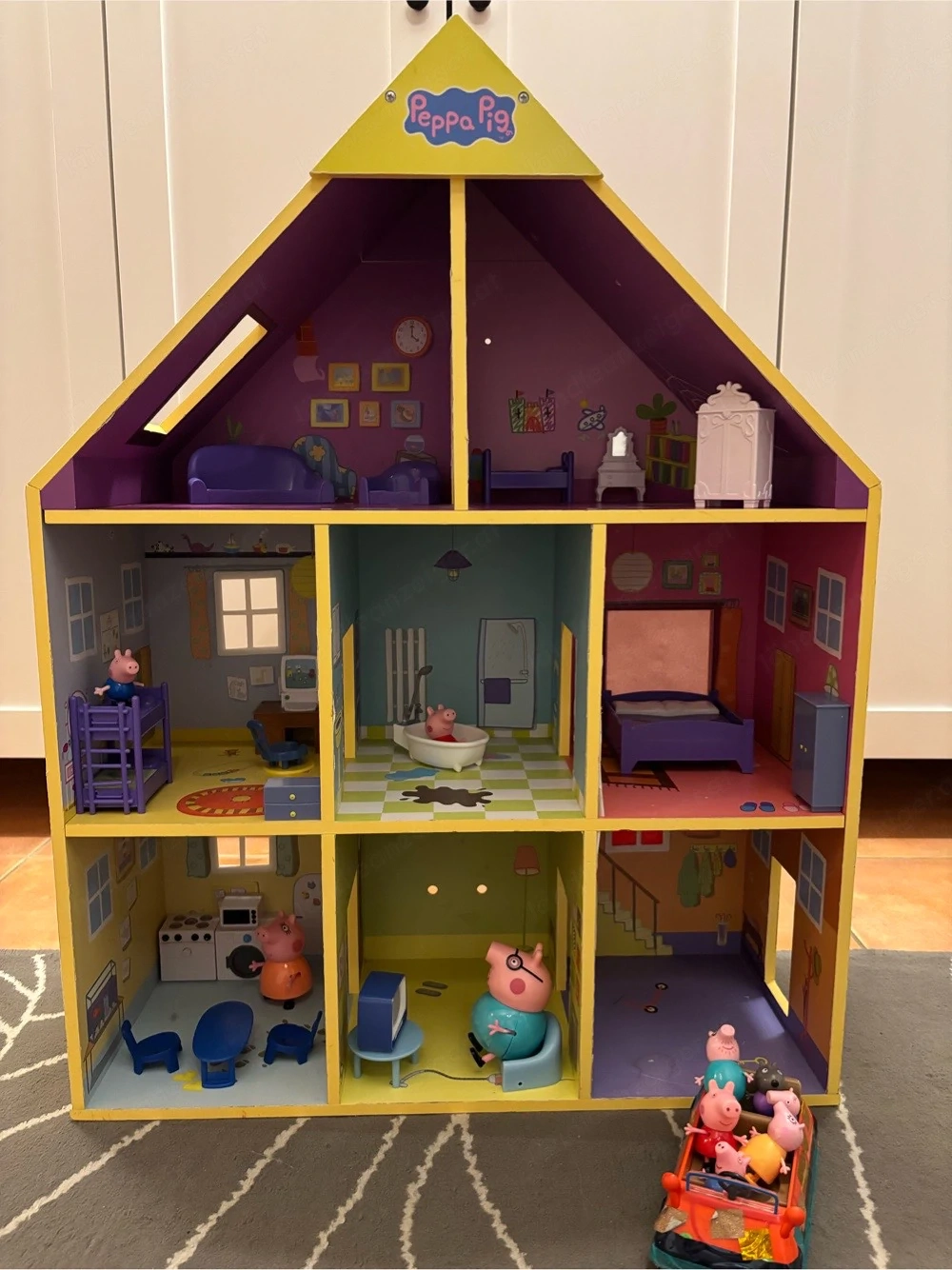    Peppa-Wutz-Puppenhaus mit Möbeln & Figuren