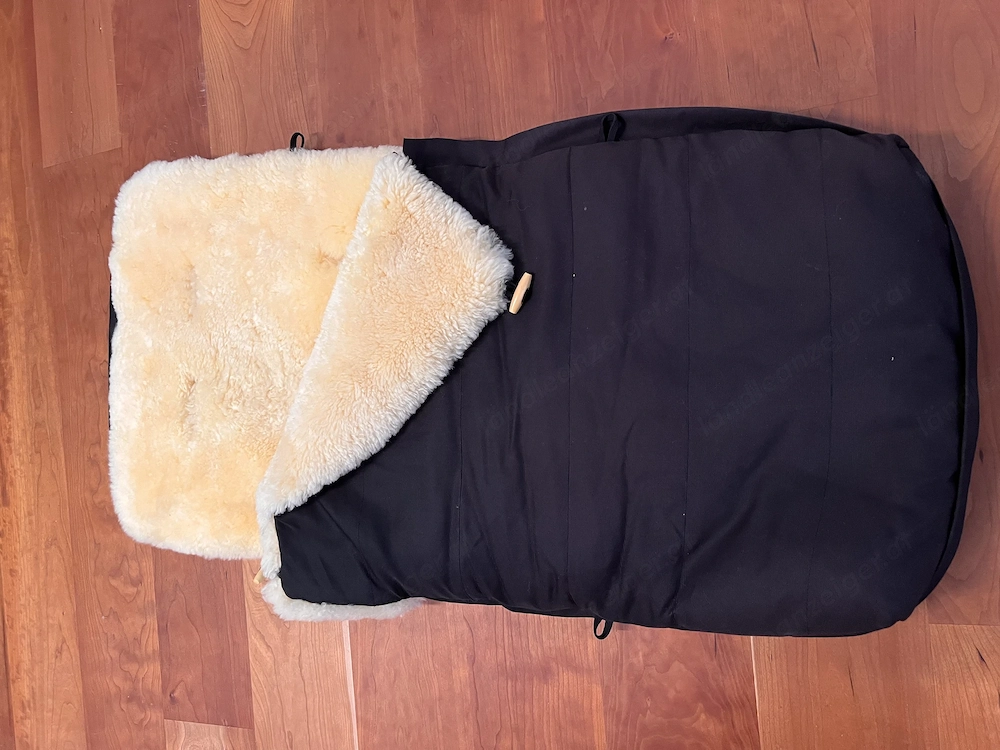 Lammfell Fußsack für Kinderwagen