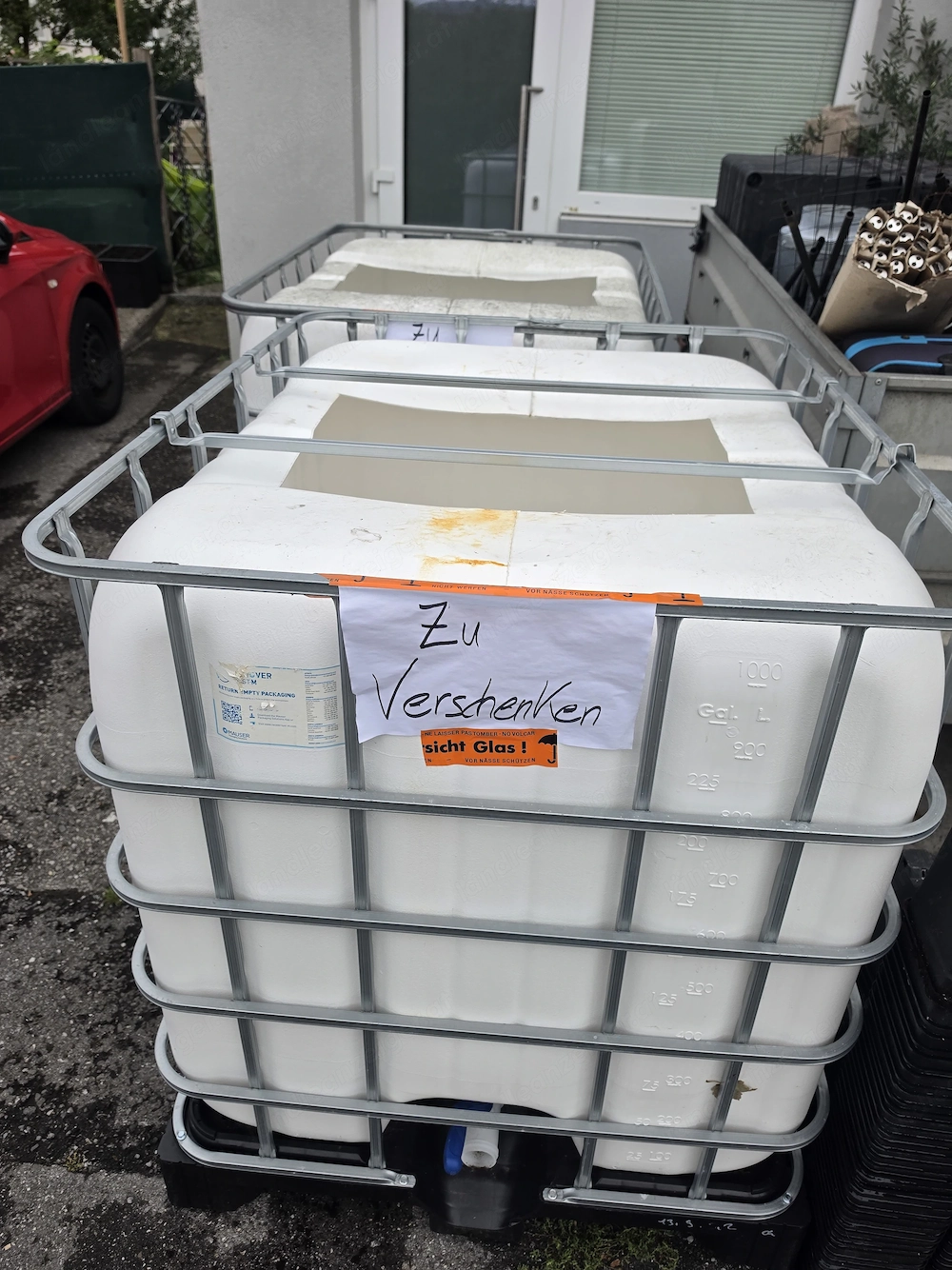 1000Liter IBC Tank zu verschenken 