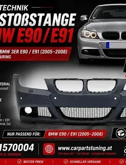 Sale Frontstoßstange passend für BMW 3er E90 Limousine E91 Touring VFL (2005-2008) M-Technik Design