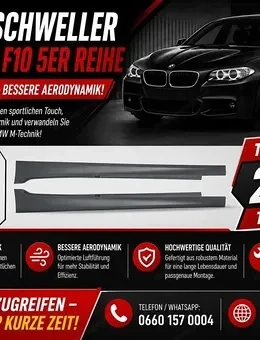 Seitenschweller passend für BMW F10 5er ab 2011 M-Technik Design